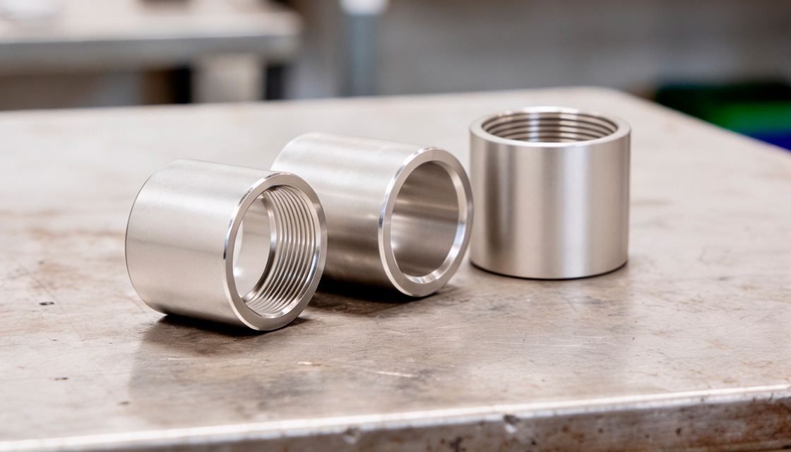 Meia Luva de aço inox forjada Meia Luva de aço inox forjada