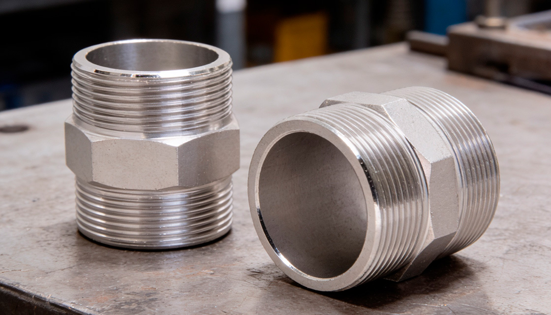Niple de aço inox forjado Niple de aço inox forjado